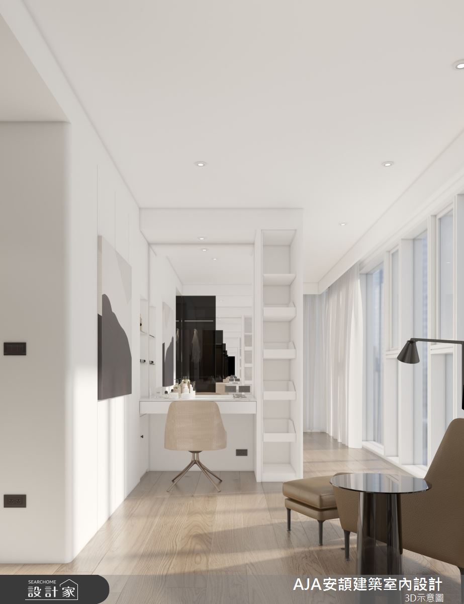 130坪毛胚屋＿現代簡約風更衣間案例圖片＿AJA安頡建築室內設計＿安頡_新朗日匯 H house之62