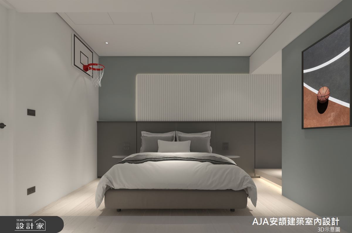 70坪中古屋(5~15年)＿現代簡約風臥室案例圖片＿AJA安頡建築室內設計＿安頡_寶輝花園廣場之24