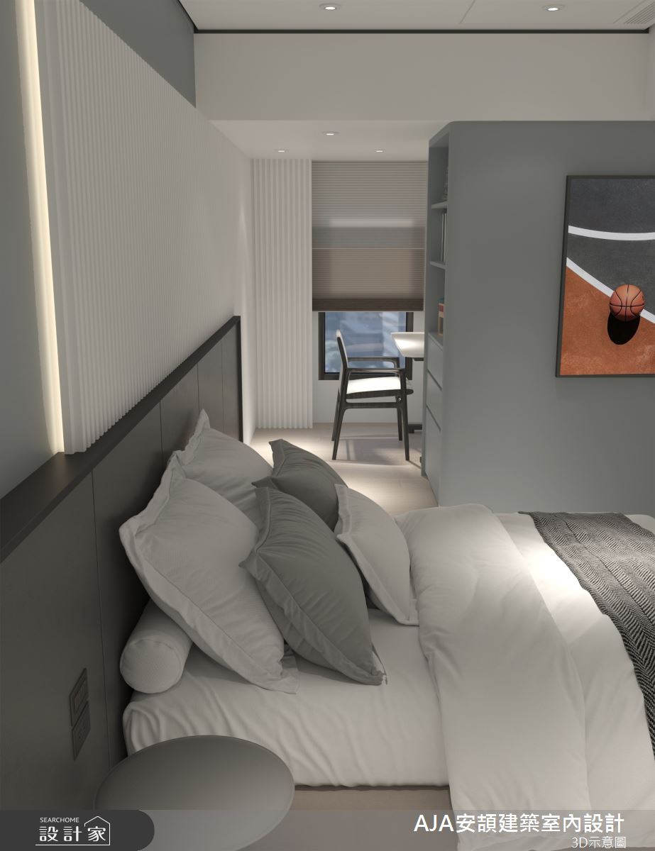 70坪中古屋(5~15年)＿現代簡約風臥室案例圖片＿AJA安頡建築室內設計＿安頡_寶輝花園廣場之25
