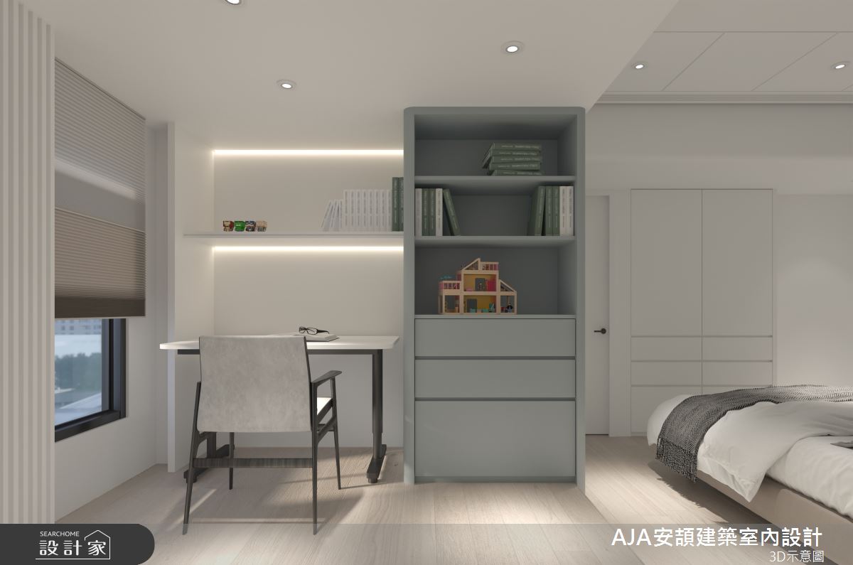 70坪中古屋(5~15年)＿現代簡約風臥室案例圖片＿AJA安頡建築室內設計＿安頡_寶輝花園廣場之26