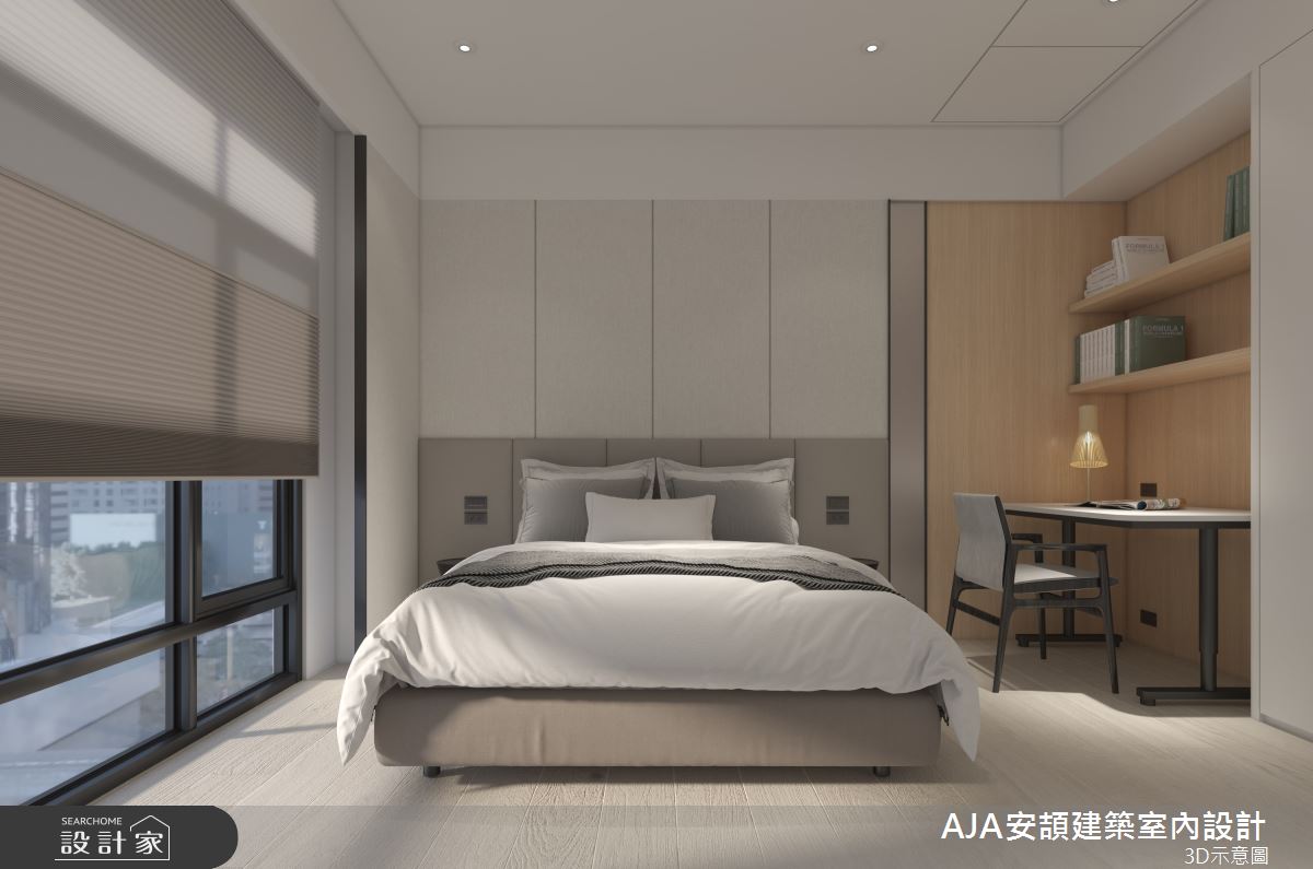 70坪中古屋(5~15年)＿現代簡約風臥室案例圖片＿AJA安頡建築室內設計＿安頡_寶輝花園廣場之22