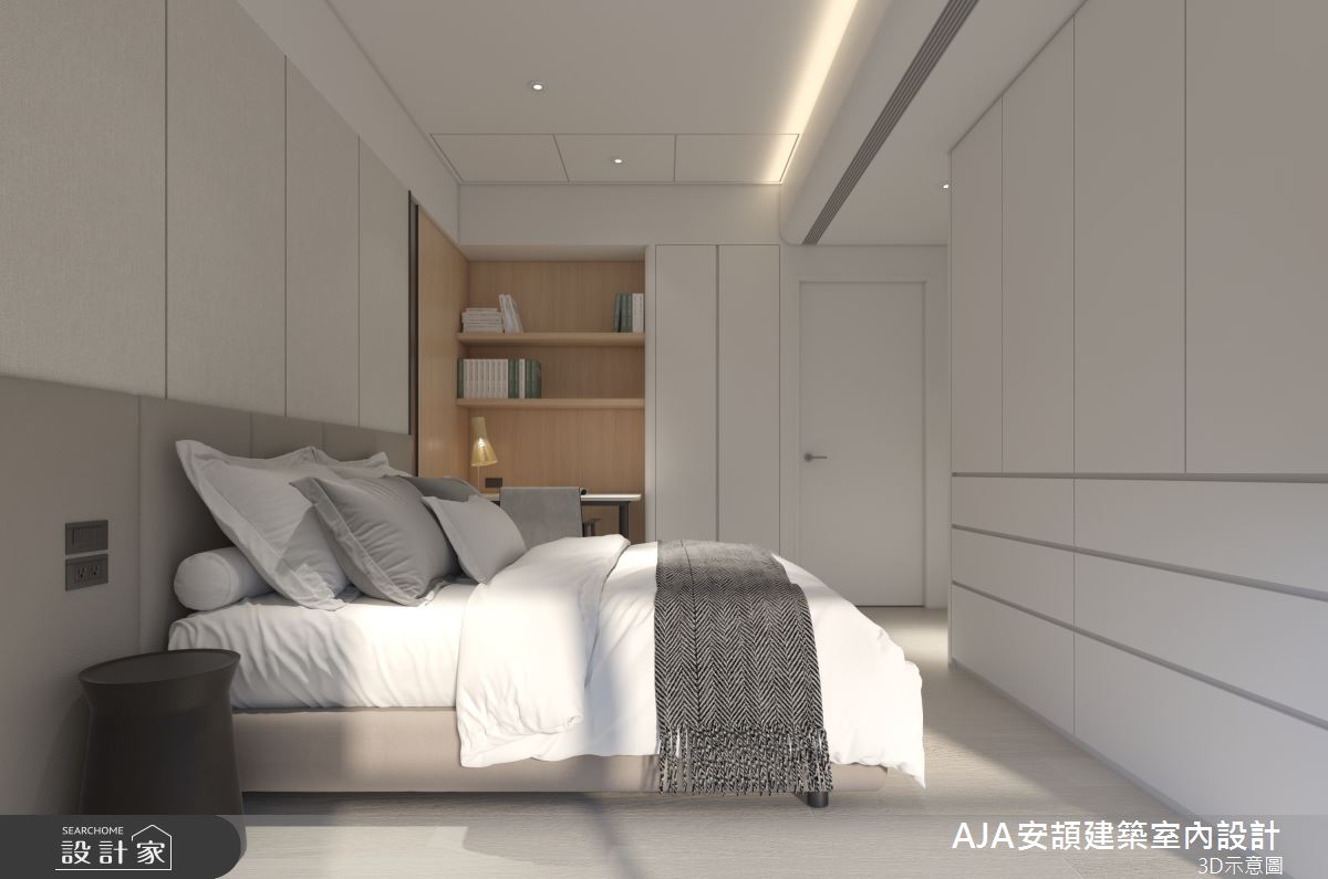70坪中古屋(5~15年)＿現代簡約風臥室案例圖片＿AJA安頡建築室內設計＿安頡_寶輝花園廣場之23