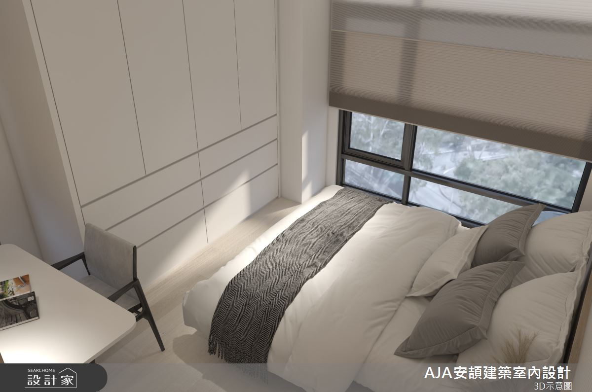 70坪中古屋(5~15年)＿現代簡約風臥室案例圖片＿AJA安頡建築室內設計＿安頡_寶輝花園廣場之20
