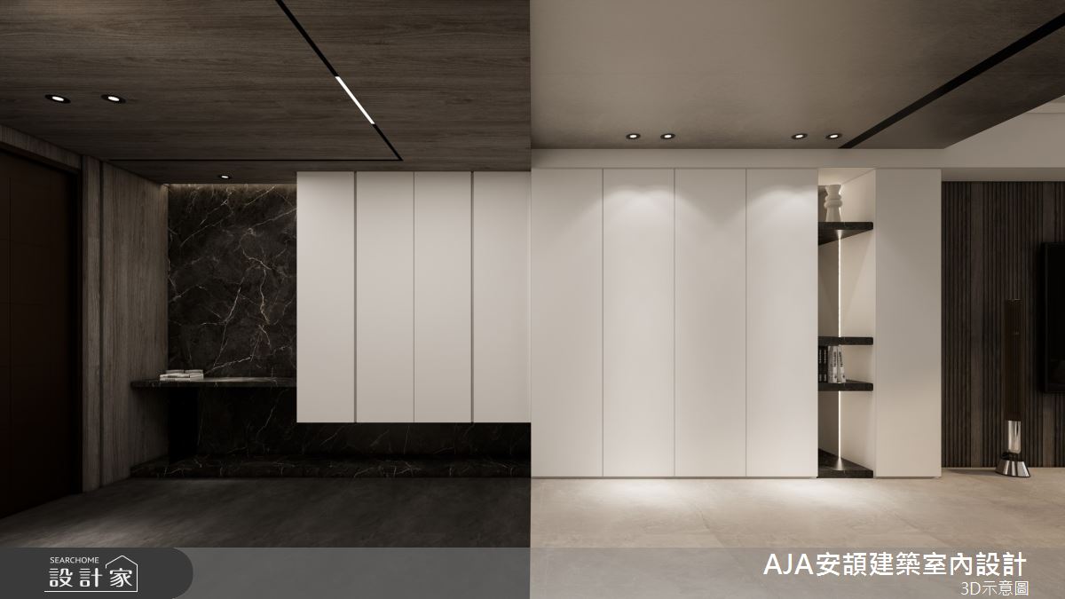 56坪毛胚屋＿現代風玄關案例圖片＿AJA安頡建築室內設計＿安頡_House of Honor｜典藏之宅之6