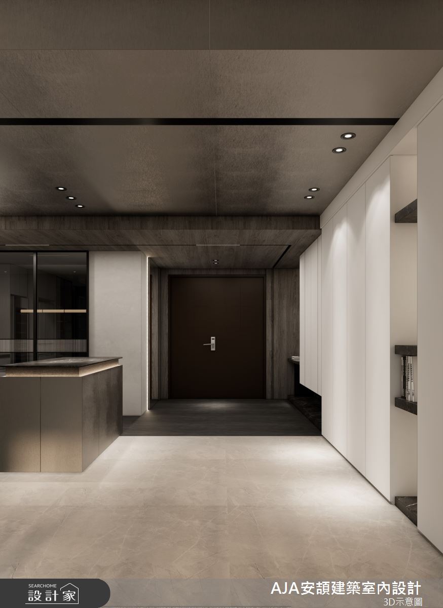 56坪毛胚屋＿現代風玄關案例圖片＿AJA安頡建築室內設計＿安頡_House of Honor｜典藏之宅之8