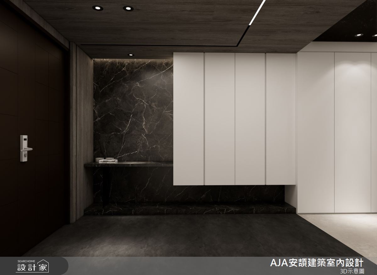 56坪毛胚屋＿現代風玄關案例圖片＿AJA安頡建築室內設計＿安頡_House of Honor｜典藏之宅之7