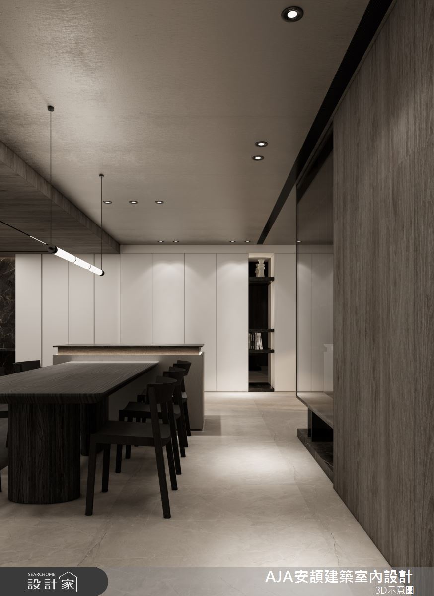 56坪毛胚屋＿現代風餐廳中島案例圖片＿AJA安頡建築室內設計＿安頡_House of Honor｜典藏之宅之15