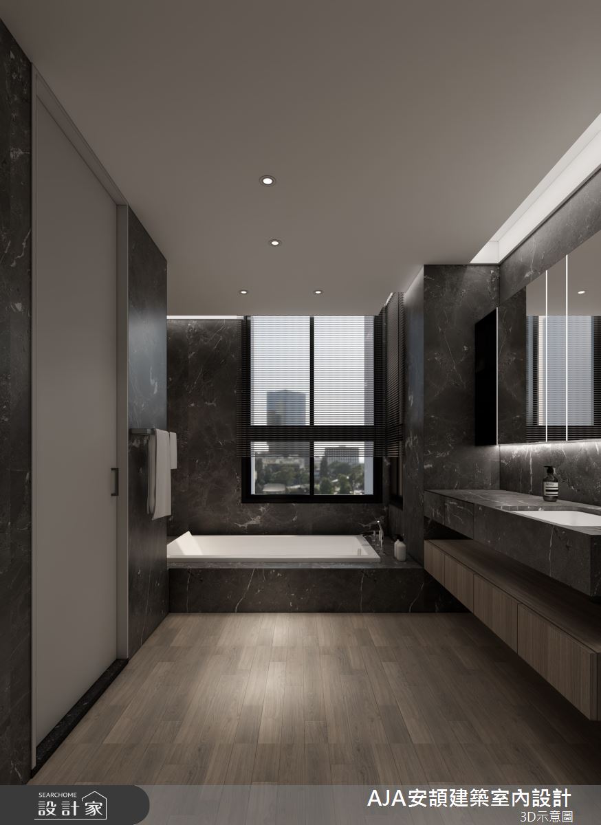 56坪毛胚屋＿現代風浴室案例圖片＿AJA安頡建築室內設計＿安頡_House of Honor｜典藏之宅之27