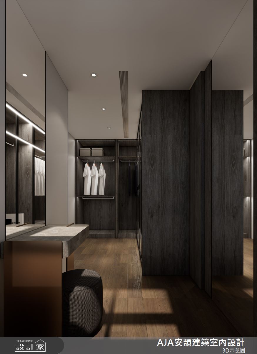 56坪毛胚屋＿現代風更衣間案例圖片＿AJA安頡建築室內設計＿安頡_House of Honor｜典藏之宅之23