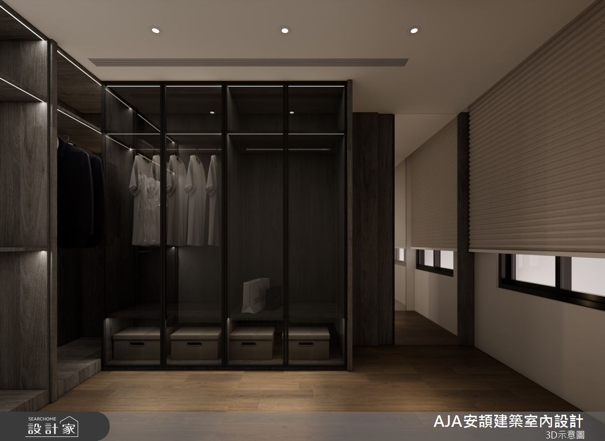 56坪毛胚屋＿現代風更衣間案例圖片＿AJA安頡建築室內設計＿安頡_House of Honor｜典藏之宅之25