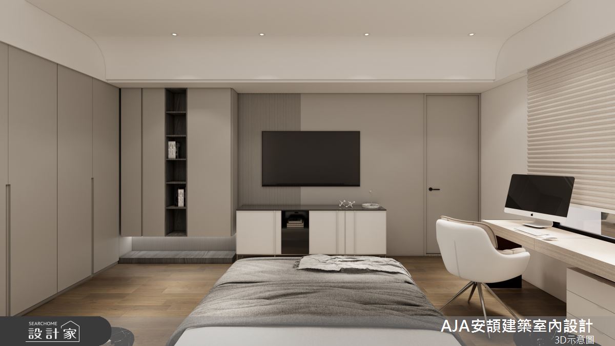 56坪毛胚屋＿現代風臥室案例圖片＿AJA安頡建築室內設計＿安頡_House of Honor｜典藏之宅之31