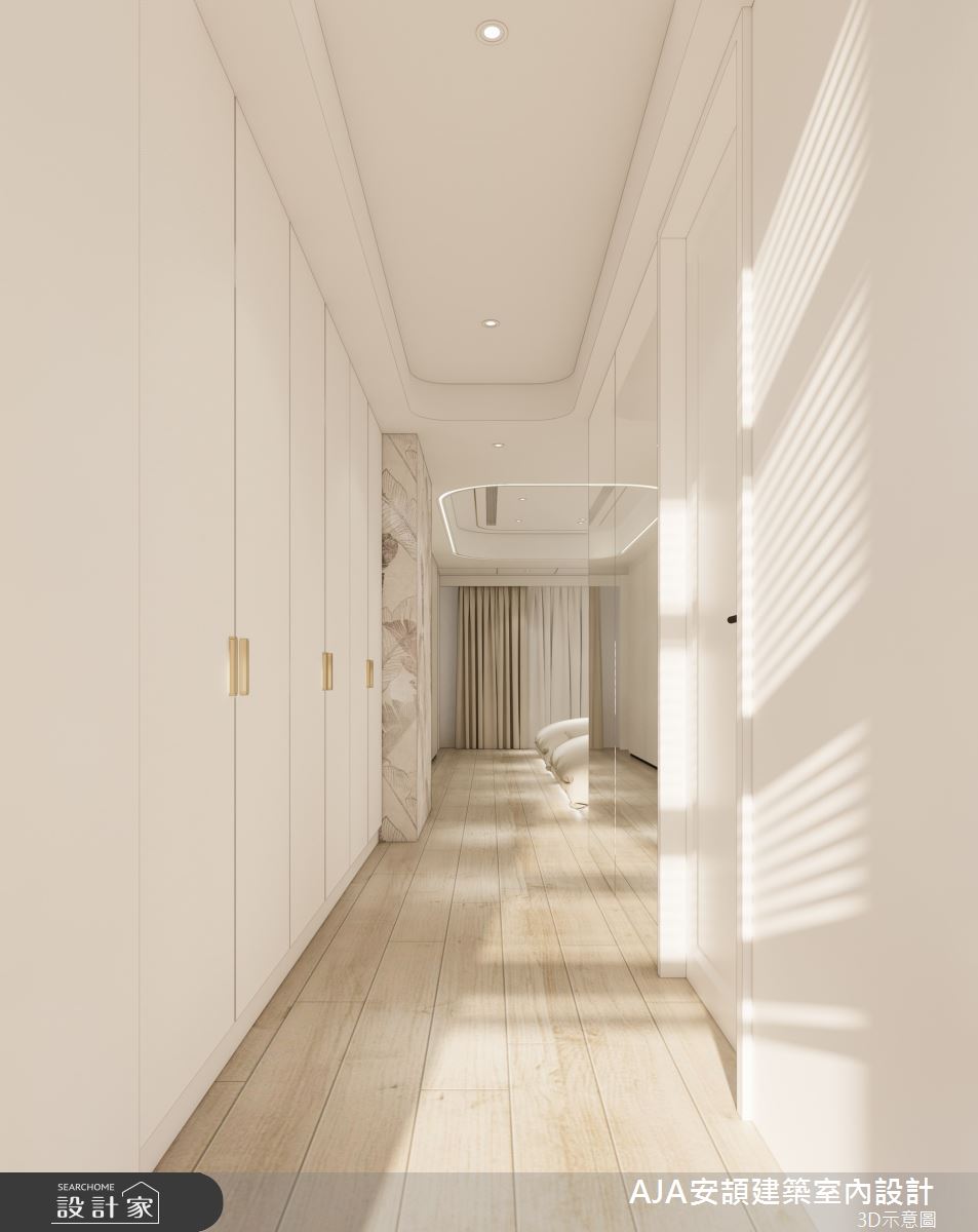 300坪毛胚屋＿現代風走廊案例圖片＿AJA安頡建築室內設計＿安頡_The Royal Village House|現代奢華透天別墅之65
