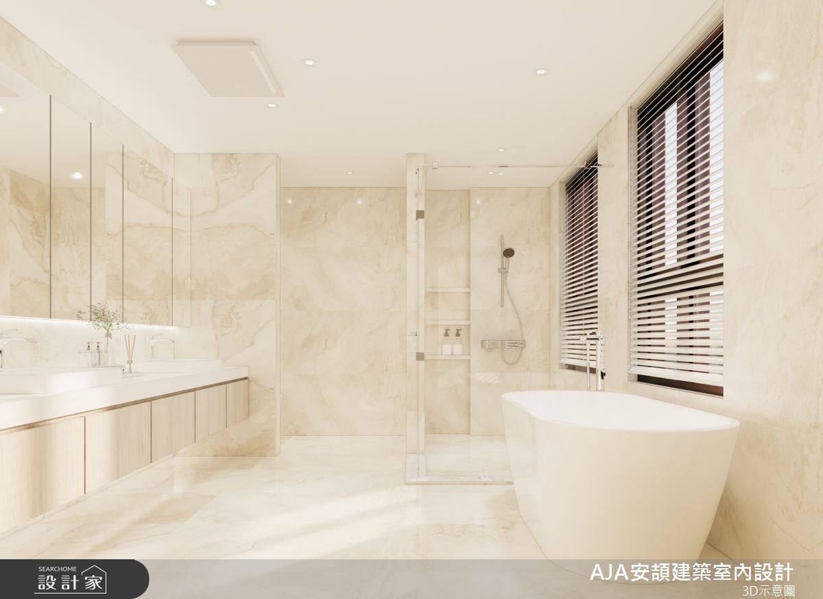 300坪毛胚屋＿現代風浴室案例圖片＿AJA安頡建築室內設計＿安頡_The Royal Village House|現代奢華透天別墅之68