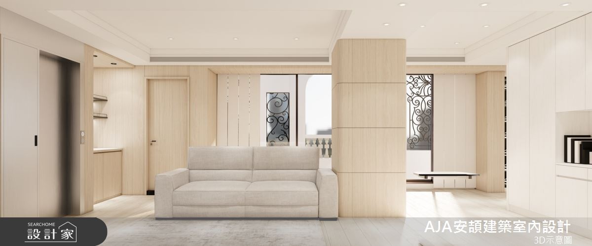 300坪毛胚屋＿現代風客廳案例圖片＿AJA安頡建築室內設計＿安頡_The Royal Village House|現代奢華透天別墅之70