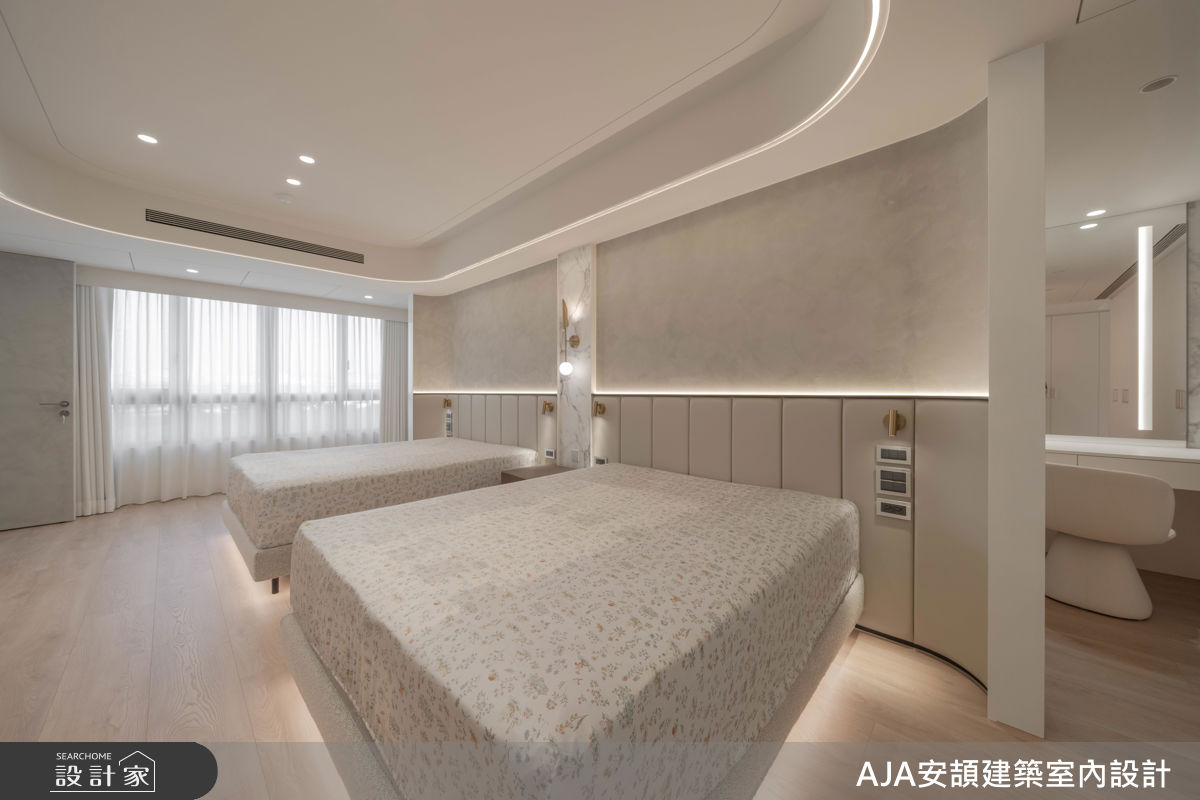 300坪毛胚屋＿現代風臥室案例圖片＿AJA安頡建築室內設計＿安頡_The Royal Village House|現代奢華透天別墅之32
