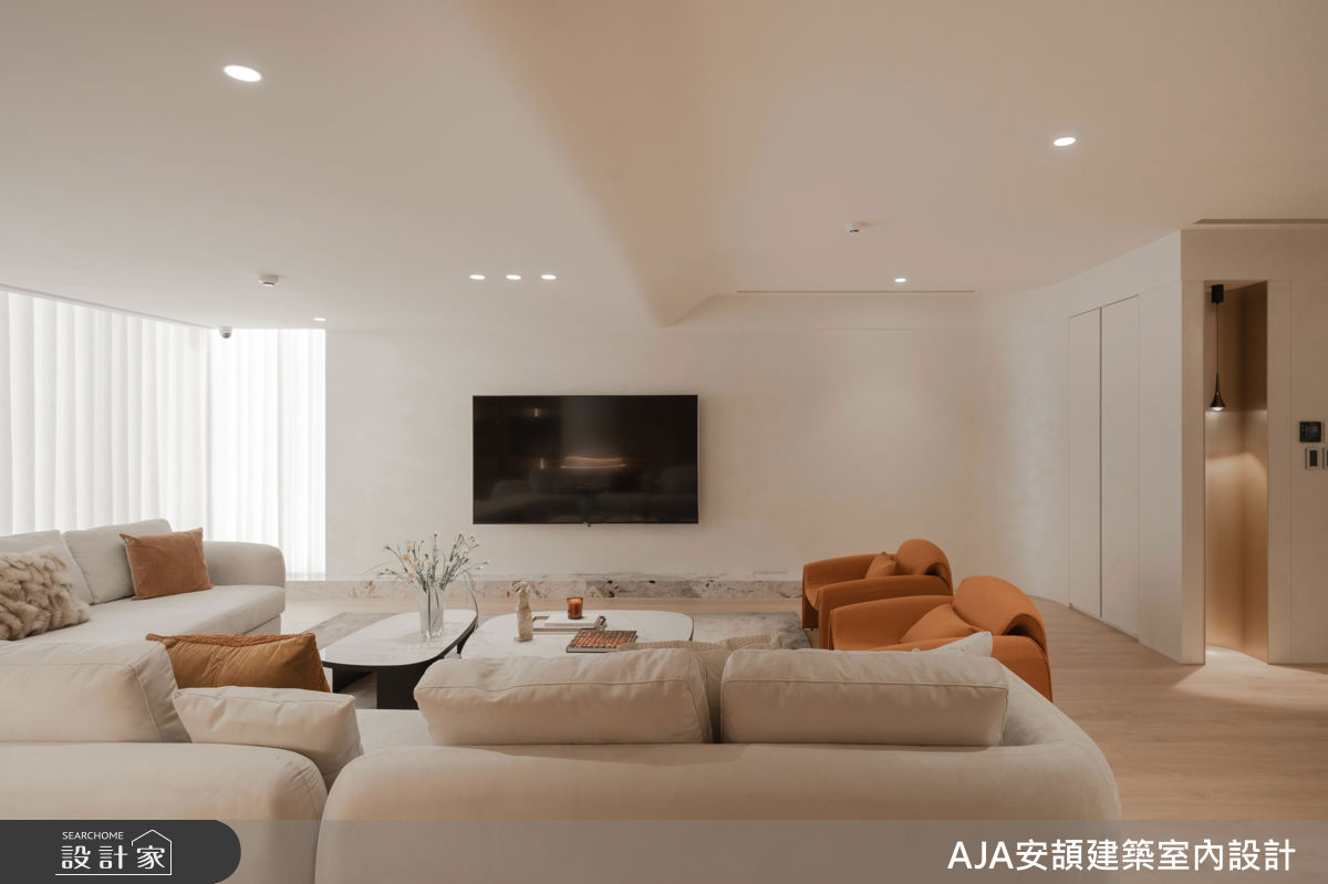 300坪毛胚屋＿現代風客廳案例圖片＿AJA安頡建築室內設計＿安頡_The Royal Village House|現代奢華透天別墅之17