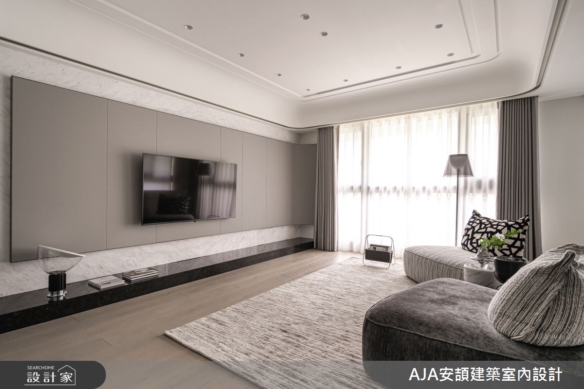 75坪毛胚屋＿現代風客廳案例圖片＿AJA安頡建築室內設計＿安頡_精銳市政廳-2之2