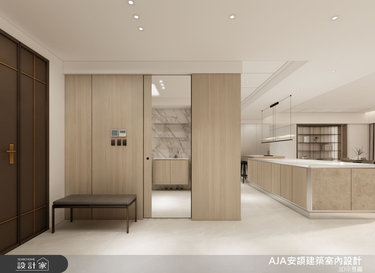 128坪毛胚屋＿現代風玄關餐廳案例圖片＿AJA安頡建築室內設計＿安頡_新朗日匯-2之2