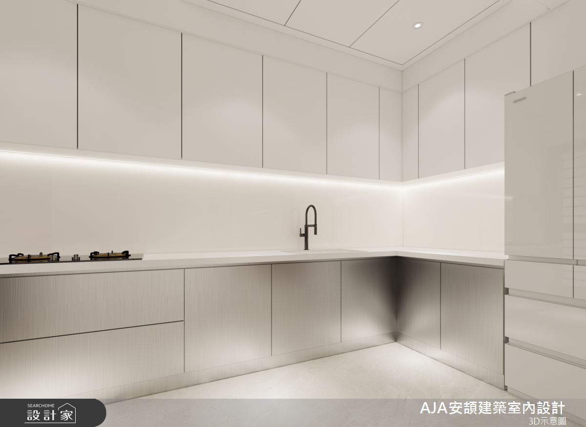 128坪毛胚屋＿現代風廚房案例圖片＿AJA安頡建築室內設計＿安頡_新朗日匯-2之21