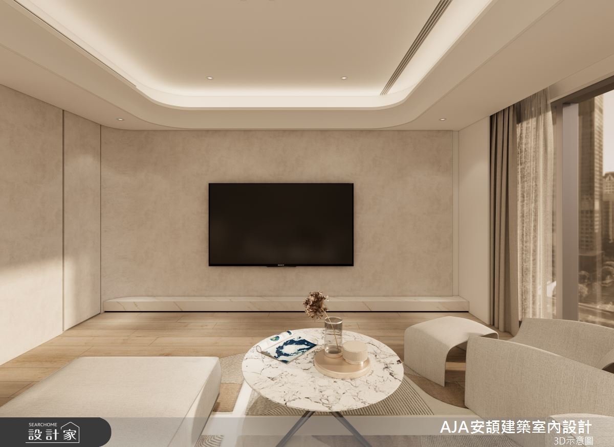 35坪新成屋(5年以下)＿現代風客廳案例圖片＿AJA安頡建築室內設計＿安頡_寶輝citypark之7