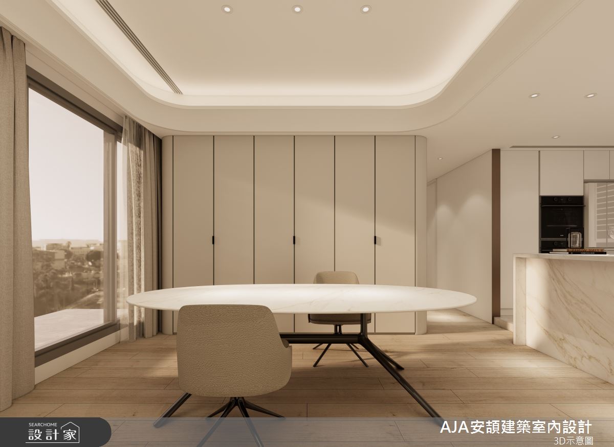 35坪新成屋(5年以下)＿現代風餐廳案例圖片＿AJA安頡建築室內設計＿安頡_寶輝citypark之10