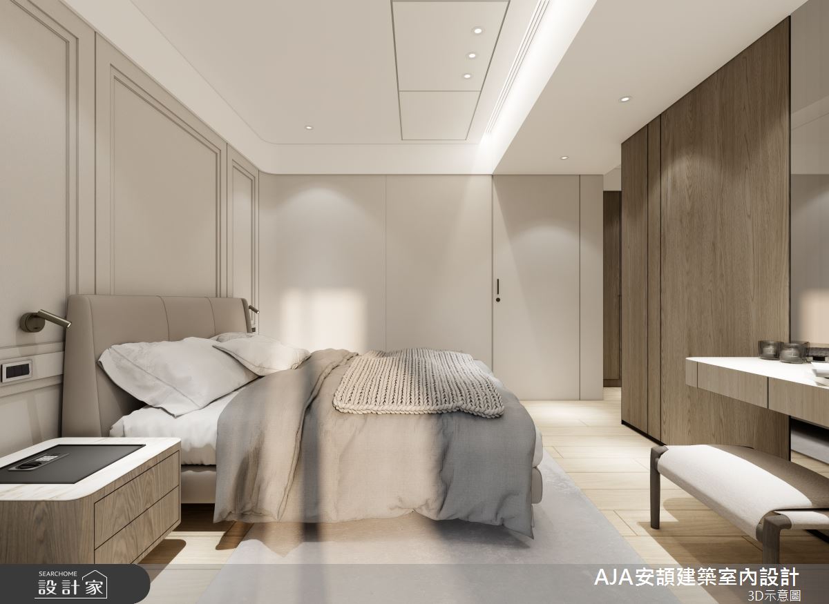 45坪新成屋(5年以下)＿現代風臥室案例圖片＿AJA安頡建築室內設計＿安頡_寶輝世紀莊園A1之25