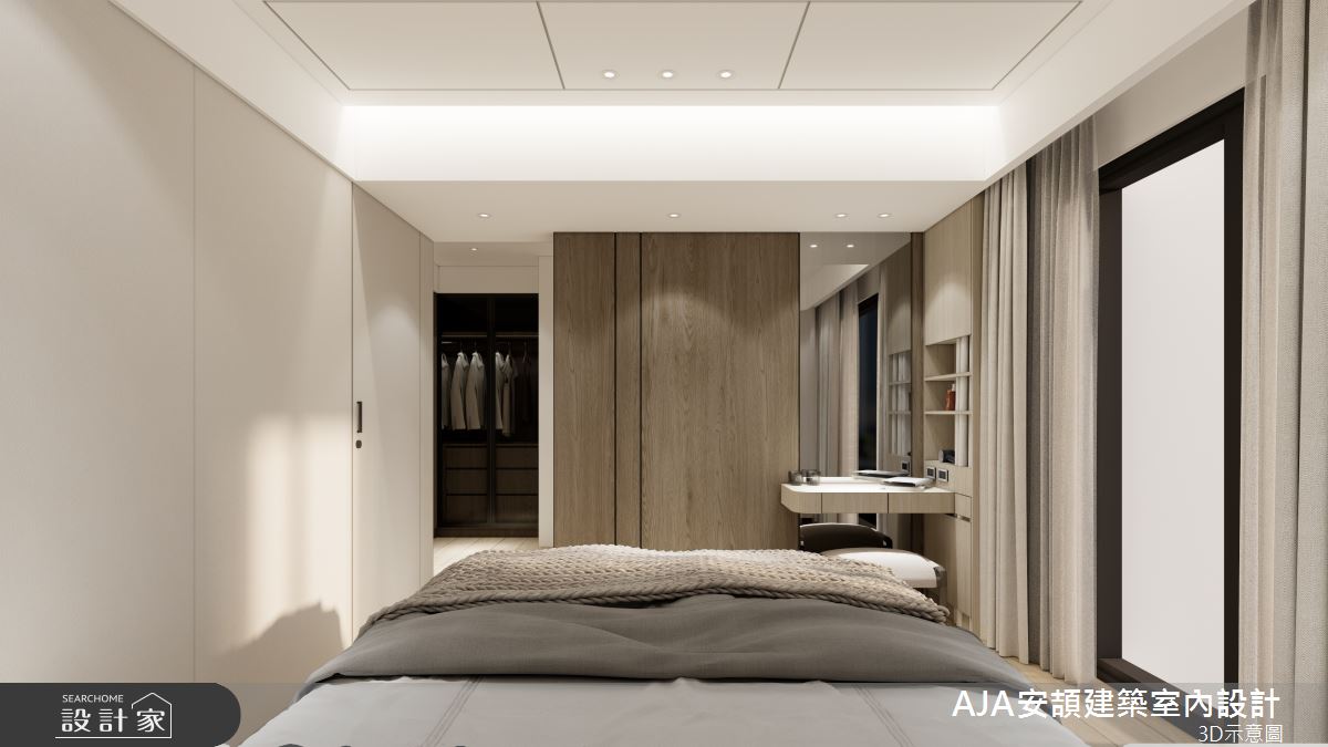 45坪新成屋(5年以下)＿現代風臥室案例圖片＿AJA安頡建築室內設計＿安頡_寶輝世紀莊園A1之26
