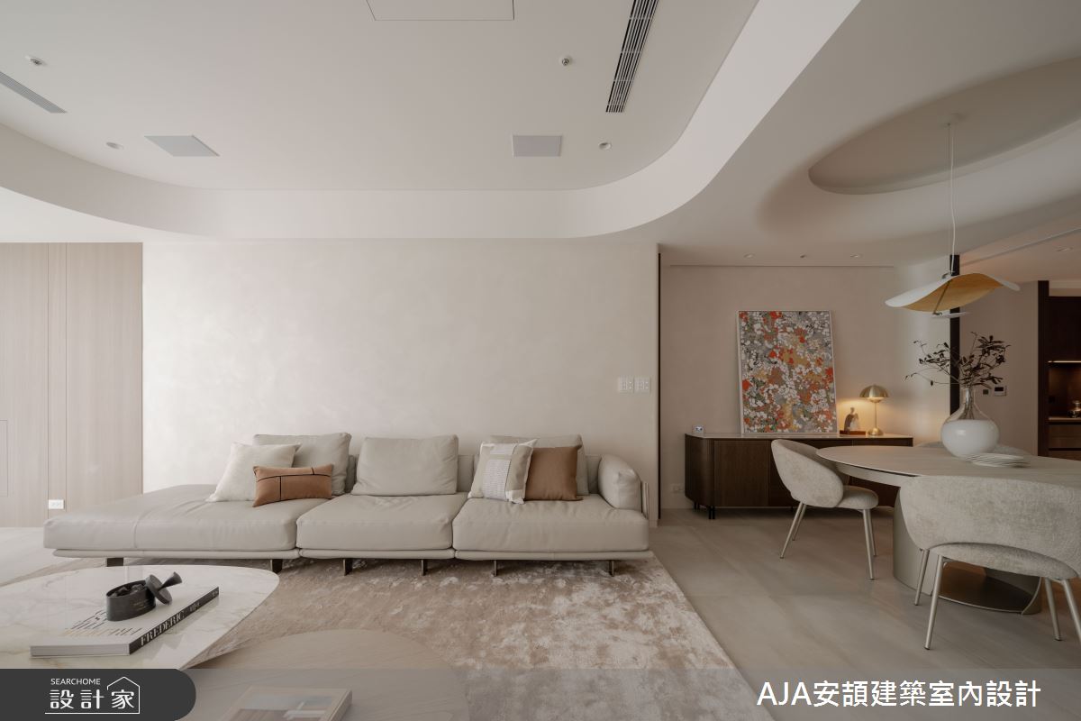 70坪毛胚屋＿現代風客廳餐廳案例圖片＿AJA安頡建築室內設計＿安頡_SKY TOWER Housing Interior之10