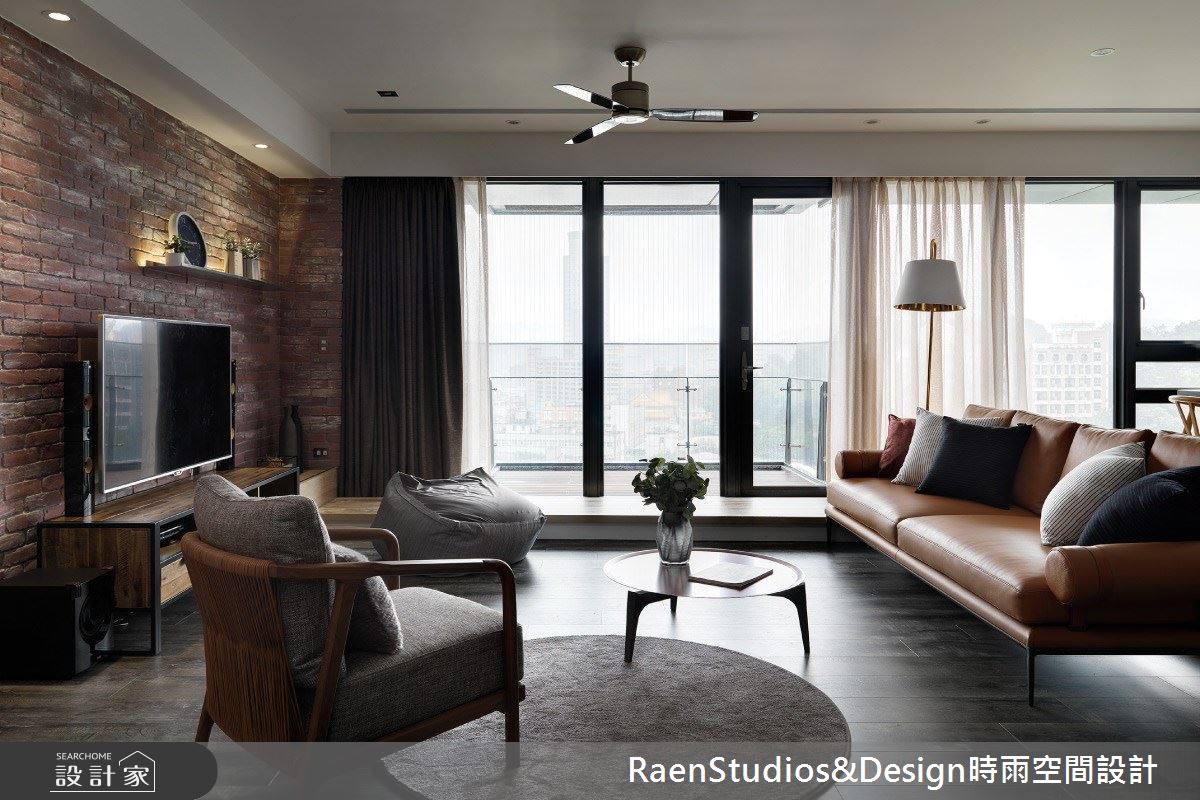 40坪中古屋(5~15年)＿美式風客廳案例圖片＿時雨空間設計＿時雨_曠野森林之4