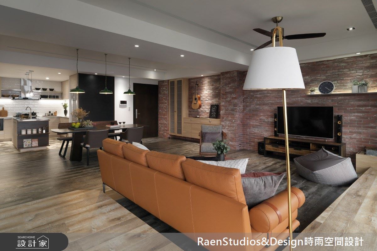 40坪中古屋(5~15年)＿美式風客廳案例圖片＿時雨空間設計＿時雨_曠野森林之5