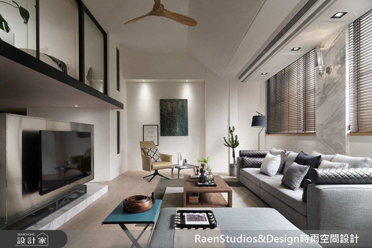 老屋(16~30年)＿現代風客廳案例圖片＿時雨空間設計＿時雨_優雅的要塞之4