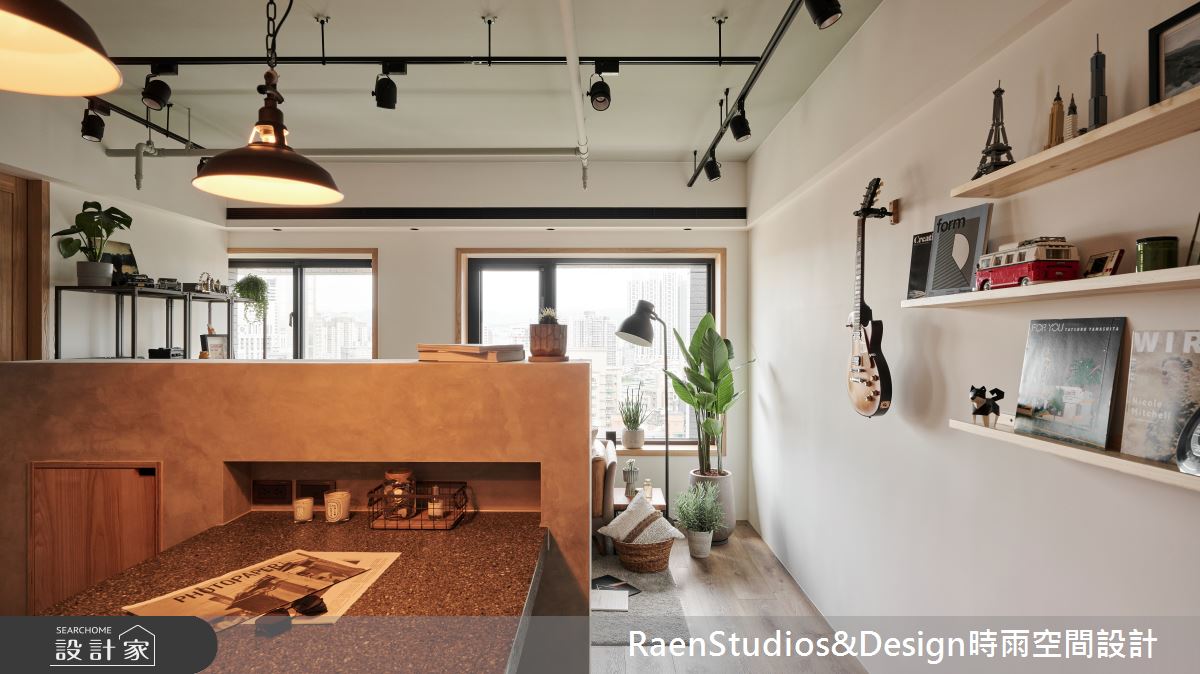 21坪新成屋(5年以下)＿工業風吧檯案例圖片＿時雨空間設計＿時雨_異鄉有家 my home abroad之5