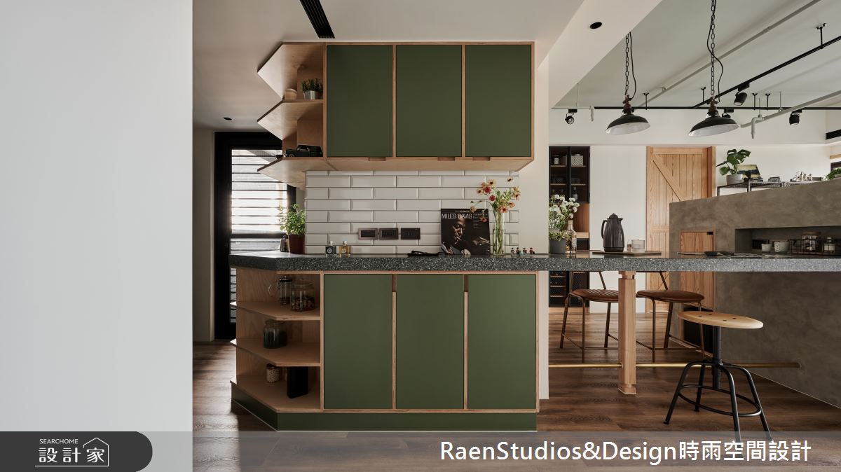 21坪新成屋(5年以下)＿工業風廚房吧檯案例圖片＿時雨空間設計＿時雨_異鄉有家 my home abroad之3