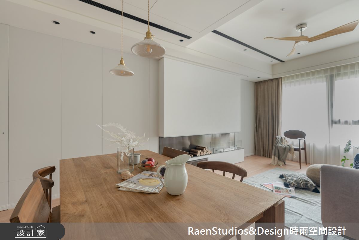 30坪新成屋(5年以下)＿美式風客廳案例圖片＿時雨空間設計＿時雨_藍蘭花之歌_Blue Orchid之1