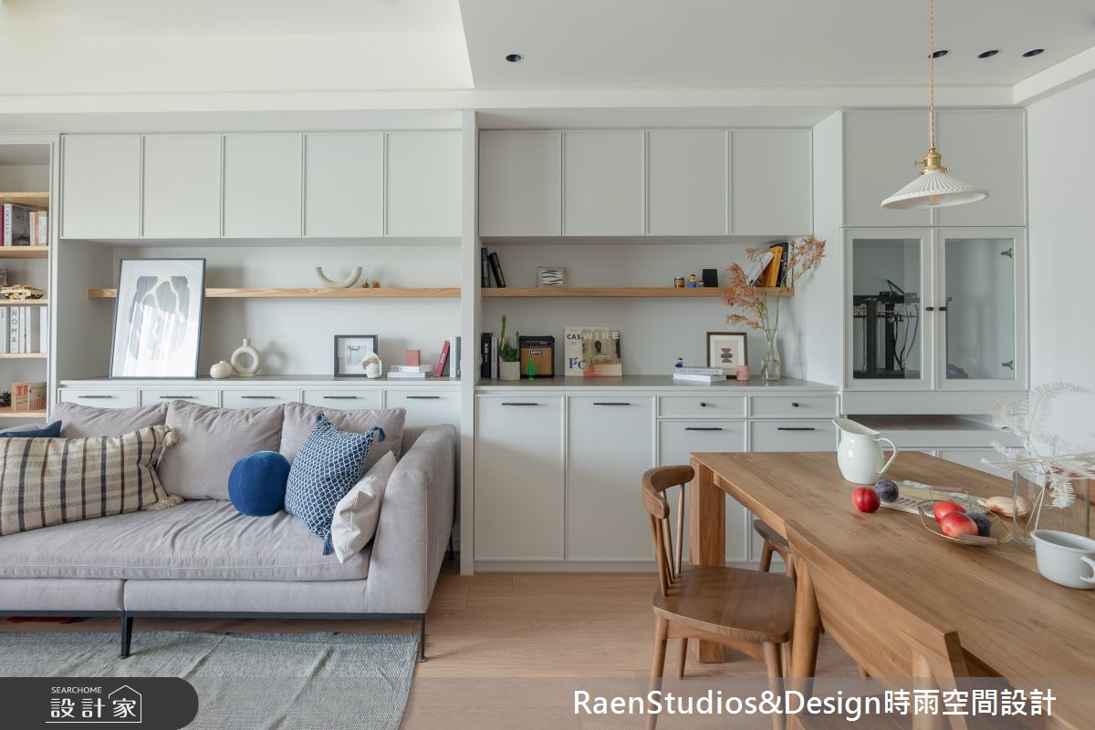 30坪新成屋(5年以下)＿美式風客廳案例圖片＿時雨空間設計＿時雨_藍蘭花之歌_Blue Orchid之10