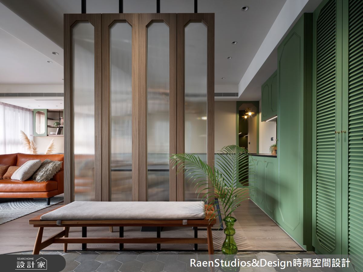 30坪新成屋(5年以下)＿北非殖民風玄關案例圖片＿時雨空間設計＿時雨_週末歌詠_Hymn For The Weekend之1