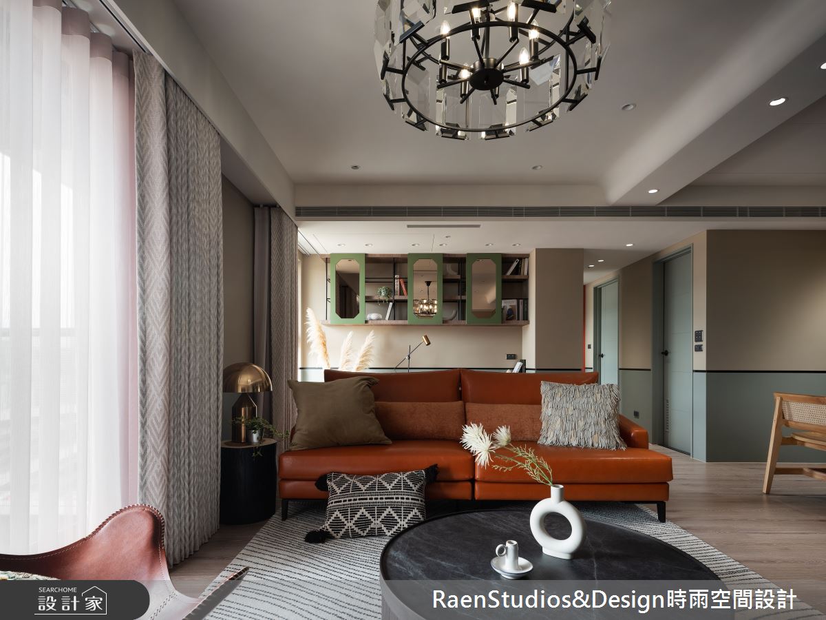 30坪新成屋(5年以下)＿北非殖民風客廳案例圖片＿時雨空間設計＿時雨_週末歌詠_Hymn For The Weekend之11