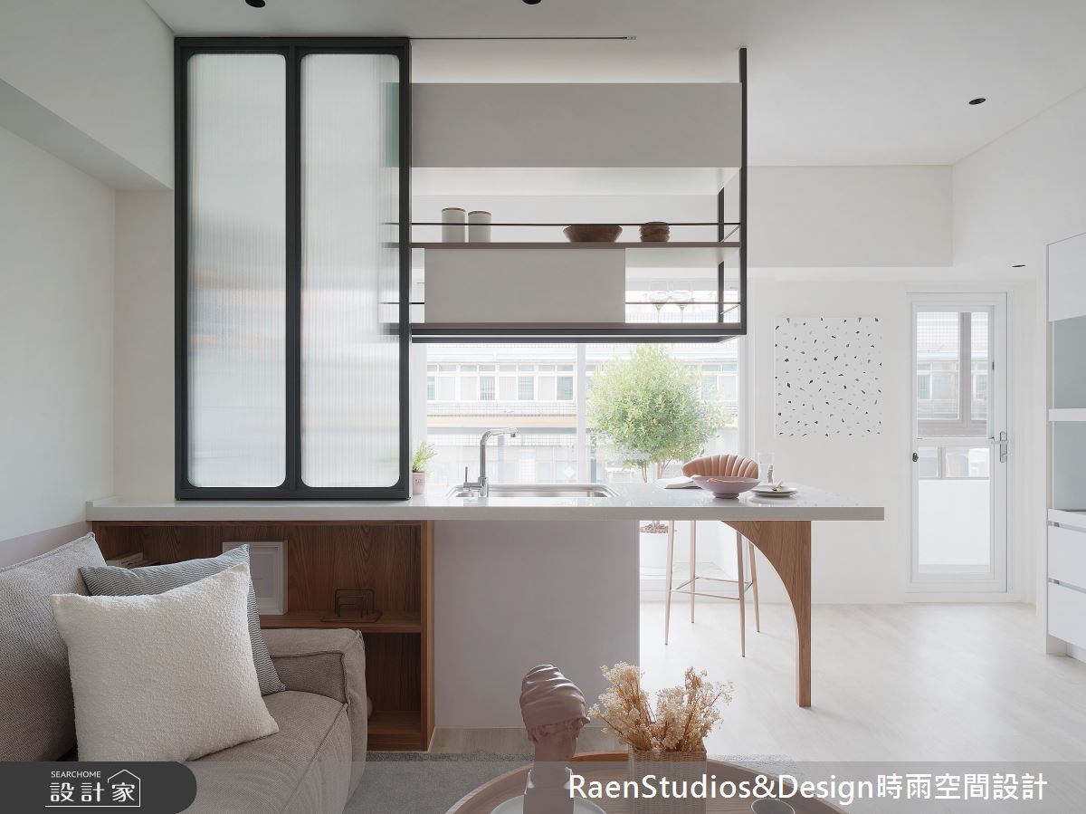 老屋(16~30年)＿北歐風客廳餐廳中島案例圖片＿時雨空間設計＿時雨_禮物 Blessing之4