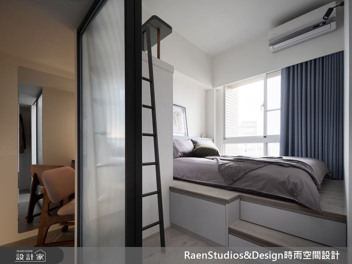 中古屋(5~15年)＿混搭風臥室案例圖片＿時雨空間設計＿時雨_灰色と青之20