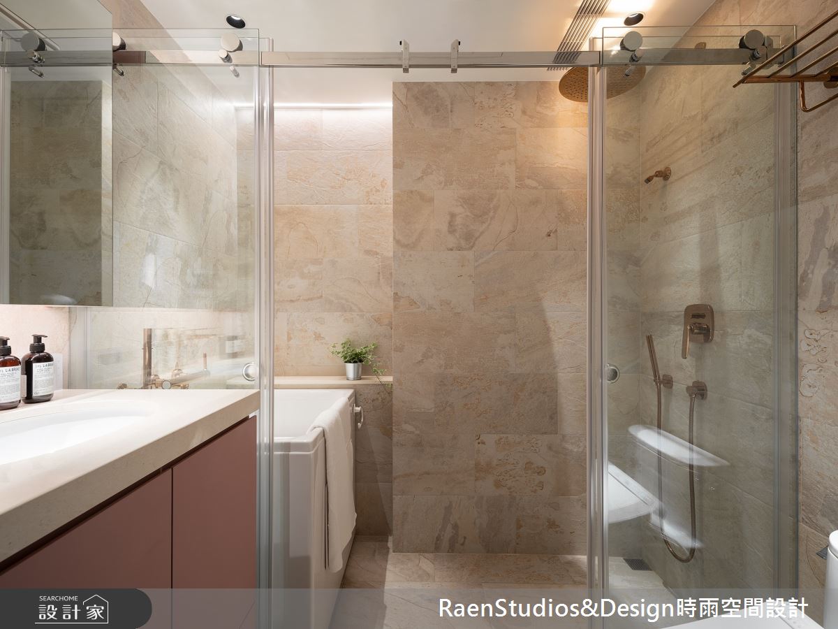 中古屋(5~15年)＿混搭風浴室案例圖片＿時雨空間設計＿時雨_灰色と青之25