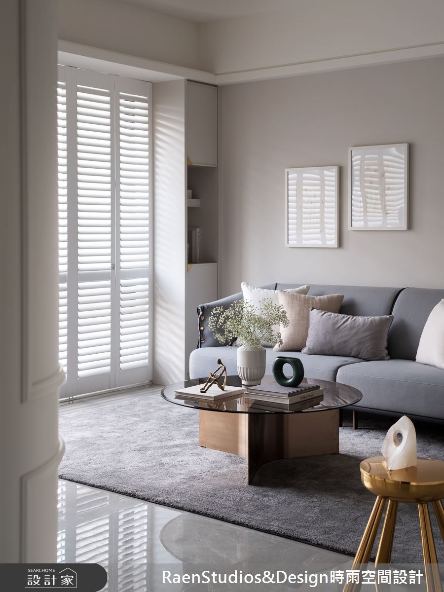 23坪老屋(16~30年)＿法式現代風客廳案例圖片＿時雨空間設計＿時雨_暖風｜Le bon vent之8