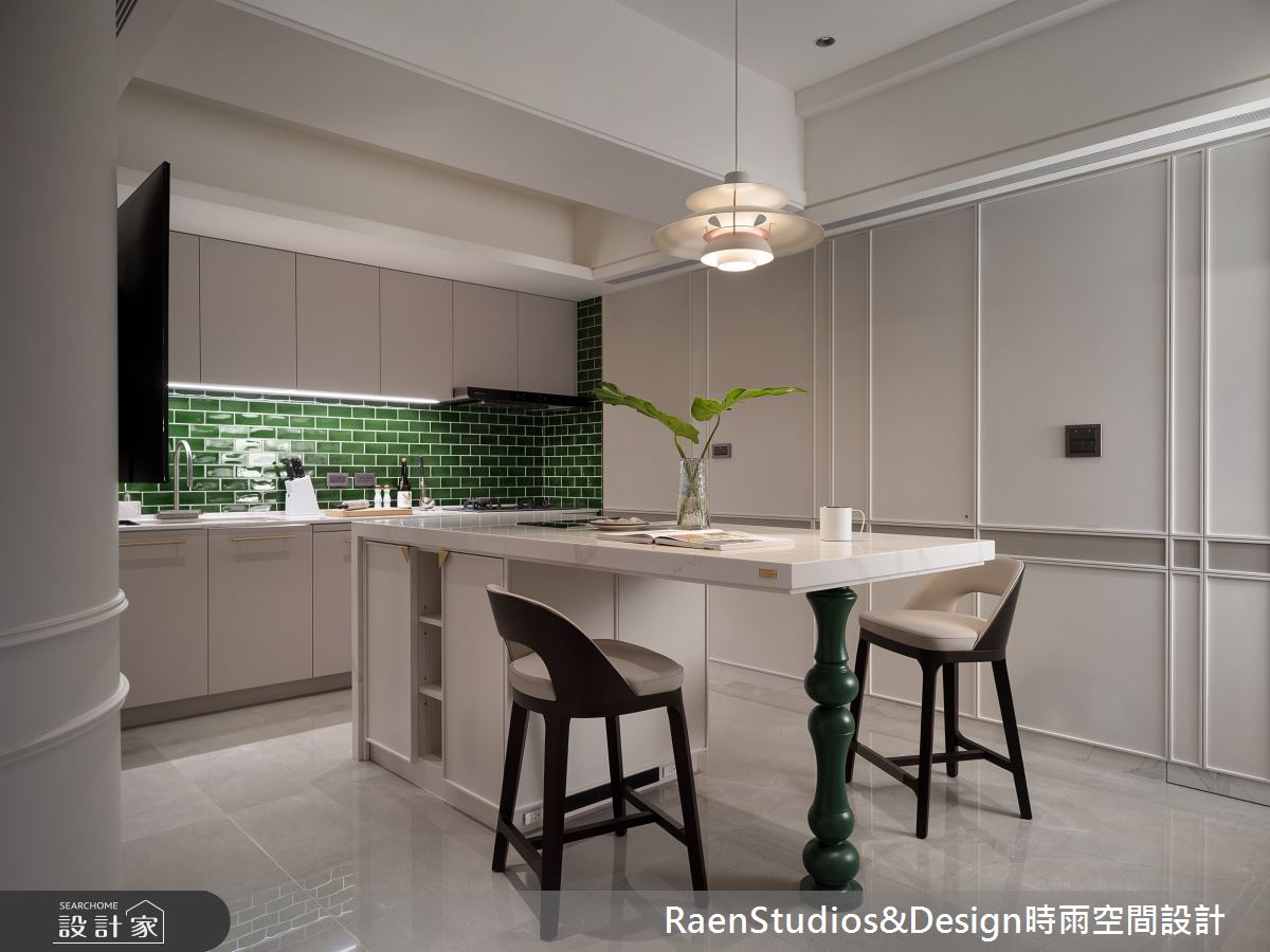 23坪老屋(16~30年)＿法式現代風餐廳廚房中島案例圖片＿時雨空間設計＿時雨_暖風｜Le bon vent之16