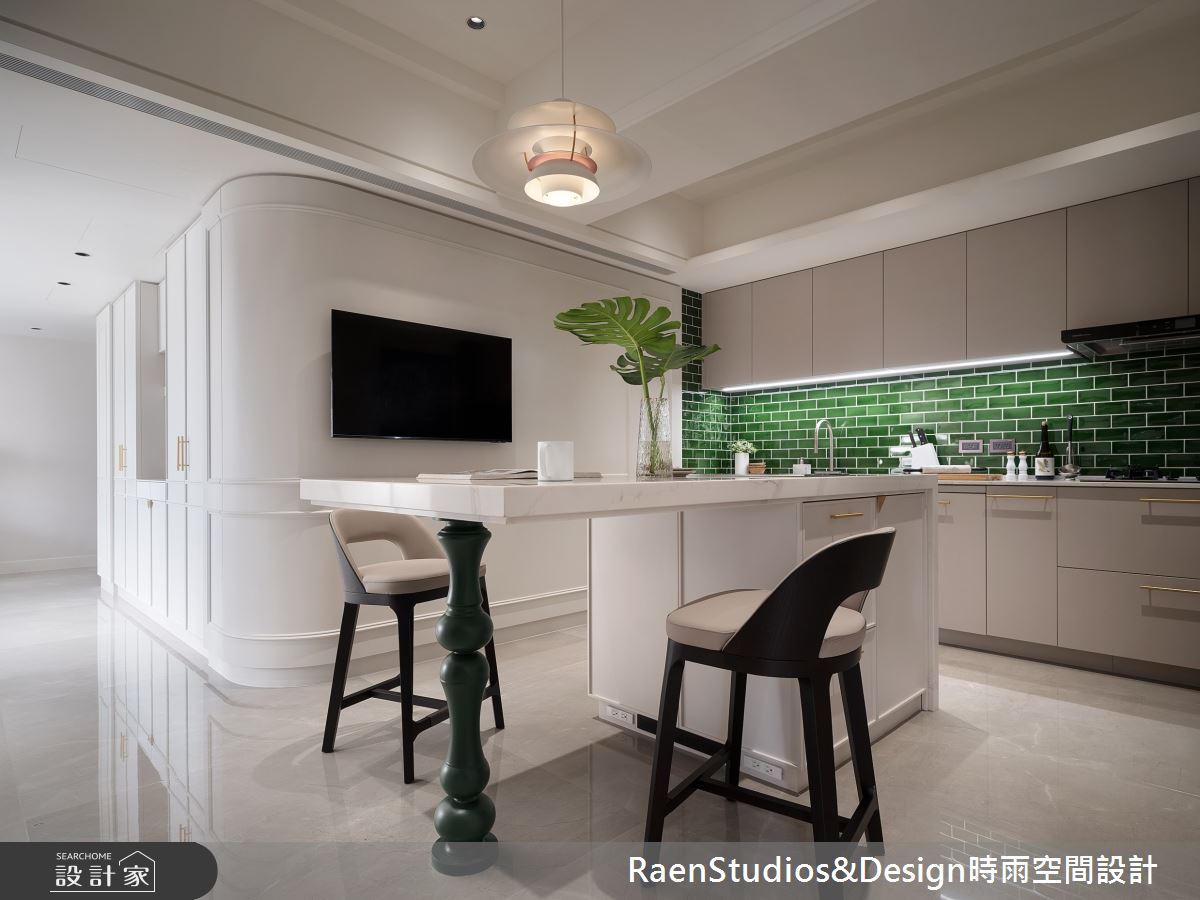 23坪老屋(16~30年)＿法式現代風餐廳廚房中島案例圖片＿時雨空間設計＿時雨_暖風｜Le bon vent之17