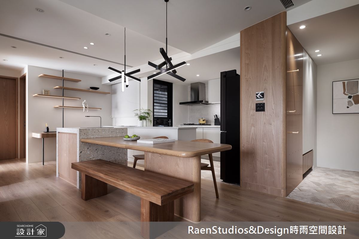 23坪新成屋(5年以下)＿北歐風玄關餐廳廚房中島案例圖片＿時雨空間設計＿時雨_Only One之13