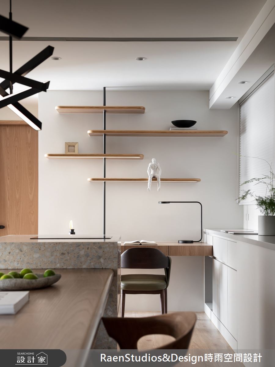 23坪新成屋(5年以下)＿北歐風餐廳工作區中島案例圖片＿時雨空間設計＿時雨_Only One之29