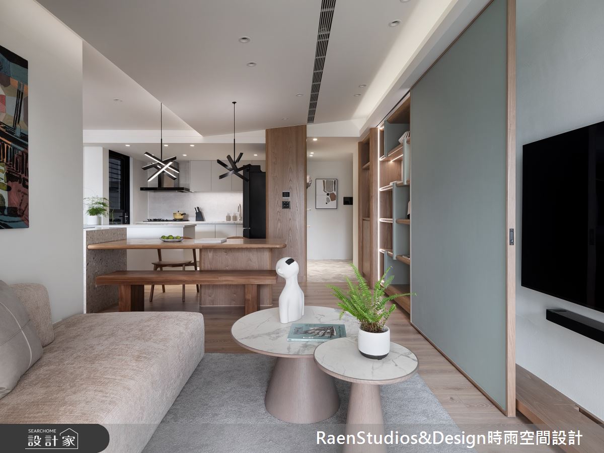 23坪新成屋(5年以下)＿北歐風玄關客廳餐廳廚房中島案例圖片＿時雨空間設計＿時雨_Only One之21