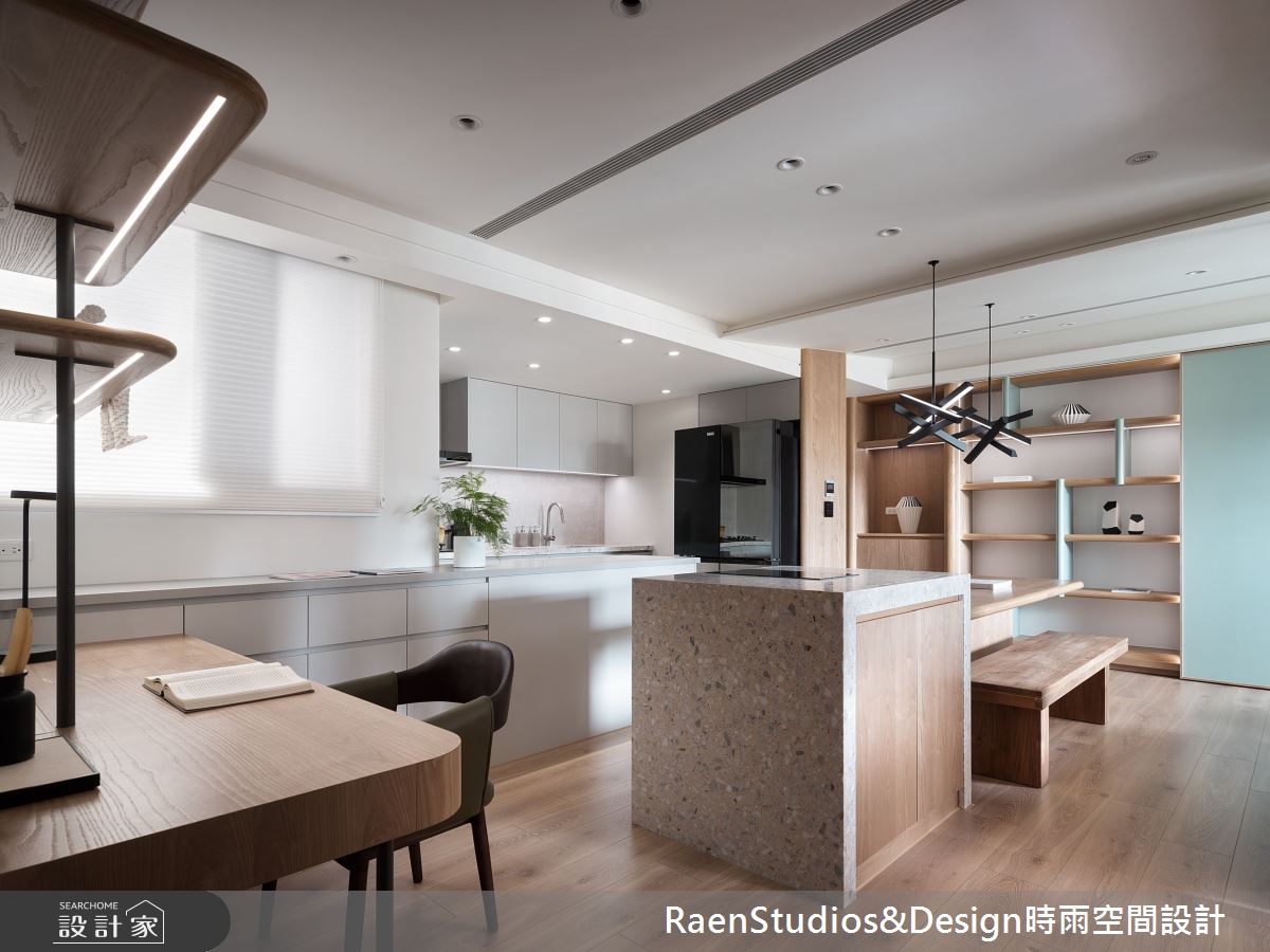 23坪新成屋(5年以下)＿北歐風餐廳廚房工作區中島案例圖片＿時雨空間設計＿時雨_Only One之27