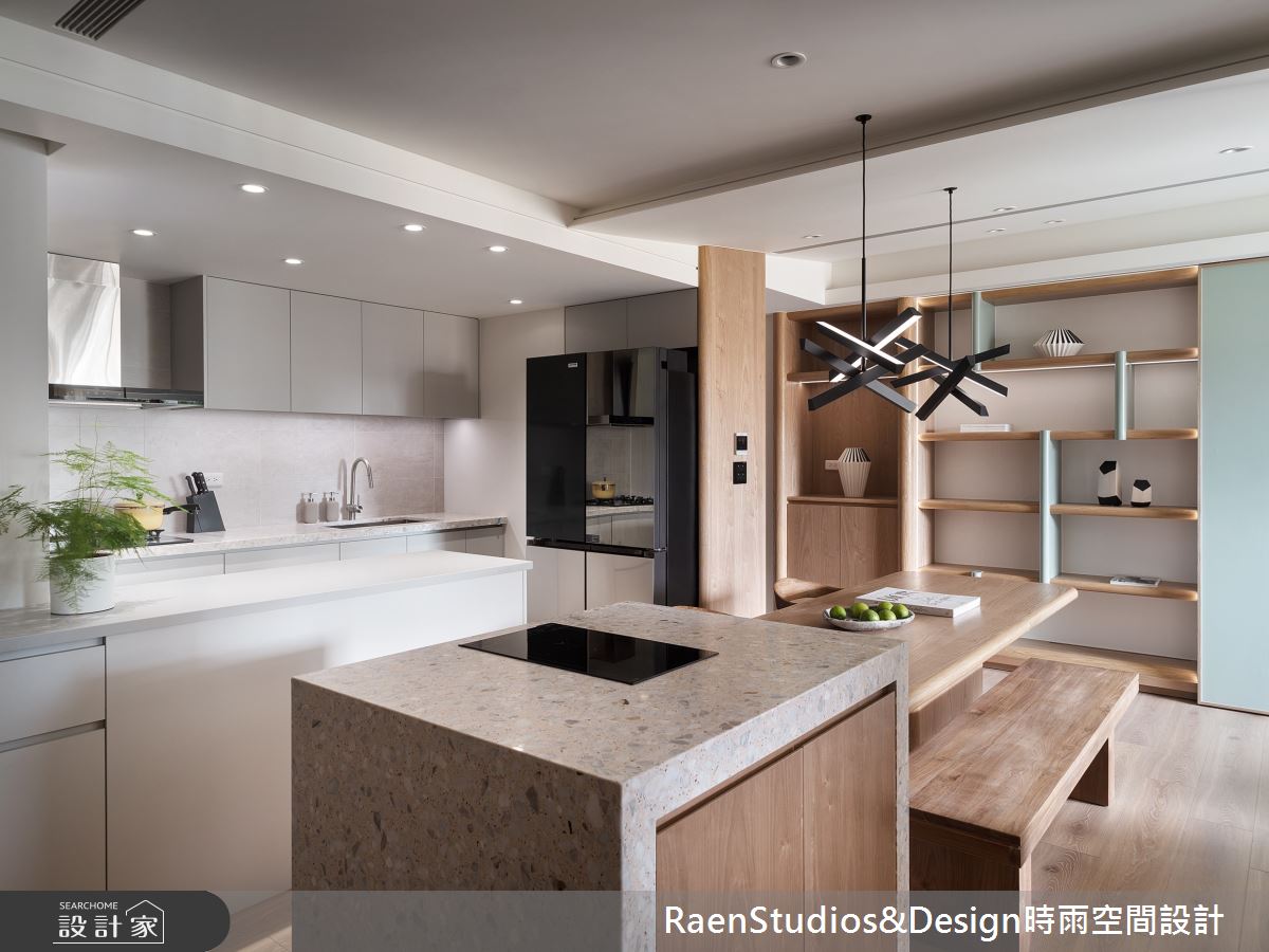 23坪新成屋(5年以下)＿北歐風餐廳廚房中島案例圖片＿時雨空間設計＿時雨_Only One之25