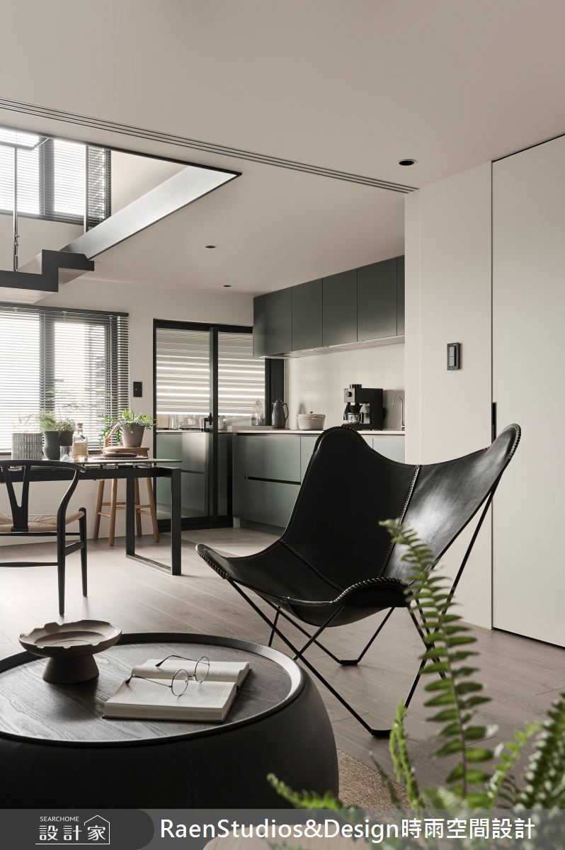 12坪老屋(16~30年)＿工業風客廳餐廳廚房案例圖片＿時雨空間設計＿時雨_三月｜March之5
