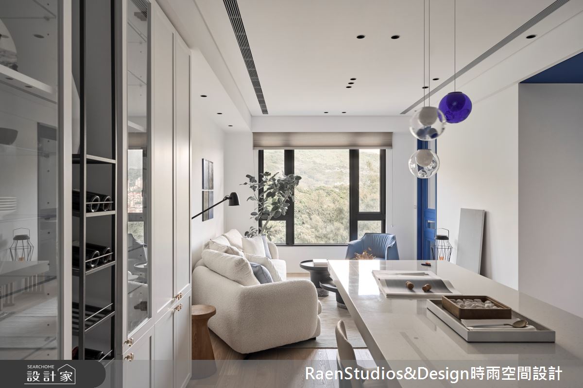 23坪新成屋(5年以下)＿北歐風客廳餐廳案例圖片＿時雨空間設計＿時雨_蔚藍的藍｜Cerulean Blue之2